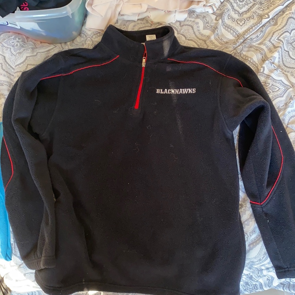 NHL blackhawks quarter zip up